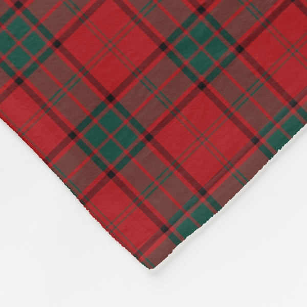 Maxwell tartan fleece blanket