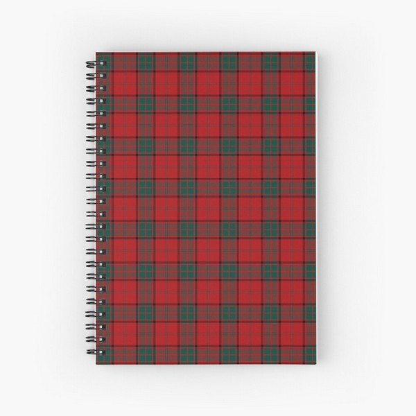 Maxwell tartan spiral notebook