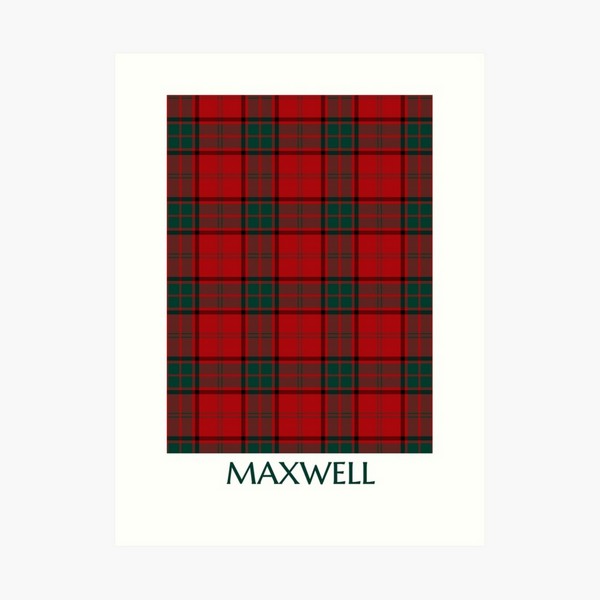 Maxwell tartan art print