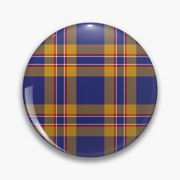 McCann tartan pinback button