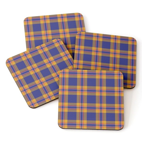 McCann tartan beverage coasters