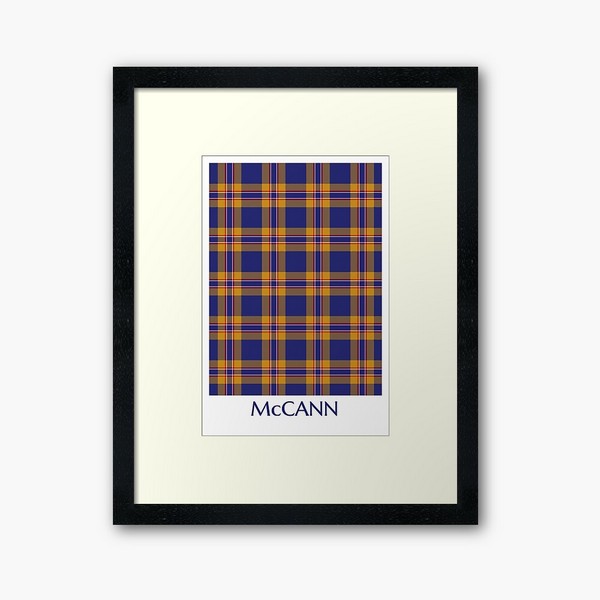 Clan McCann Tartan Framed Print