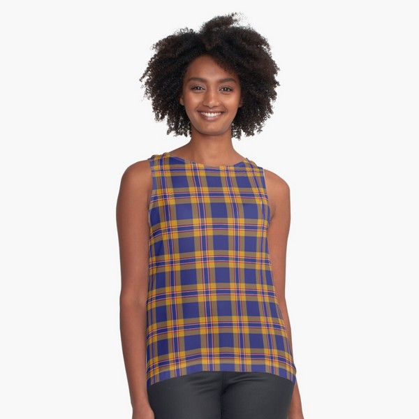 McCann tartan sleeveless top