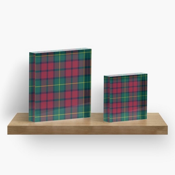 McCarthy tartan acrylic block