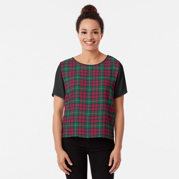 McCarthy tartan chiffon top