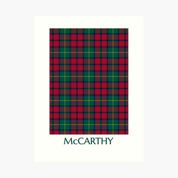 McCarthy tartan art print