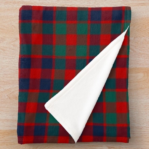 McGowan tartan fleece throw blanket