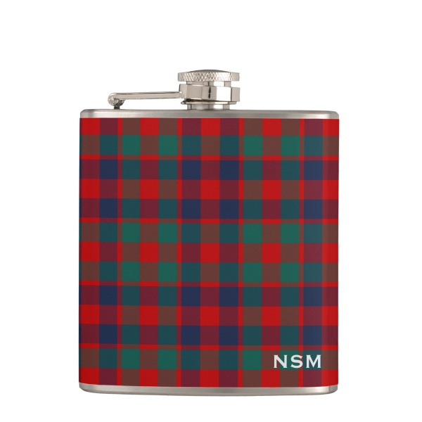 McGowan tartan hip flask