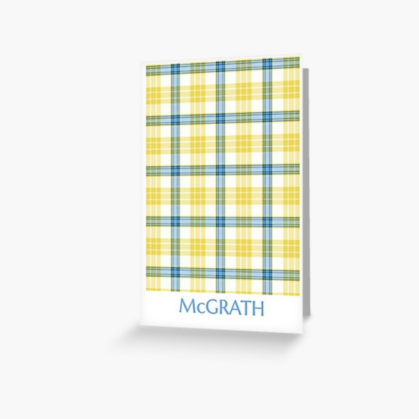 McGrath tartan greeting card