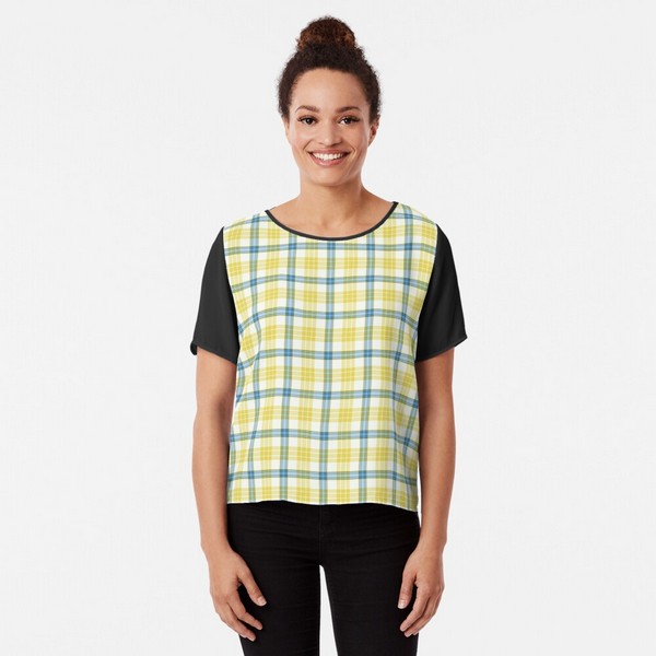 McGrath tartan chiffon top