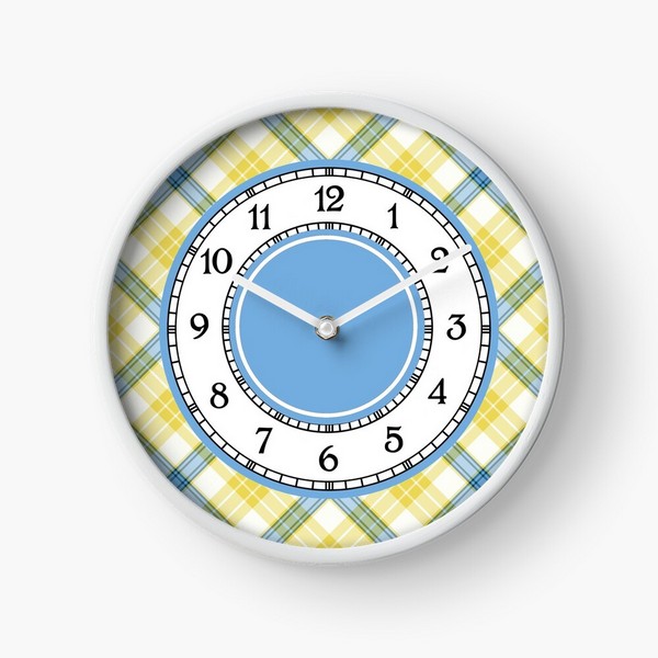 McGrath tartan wall clock