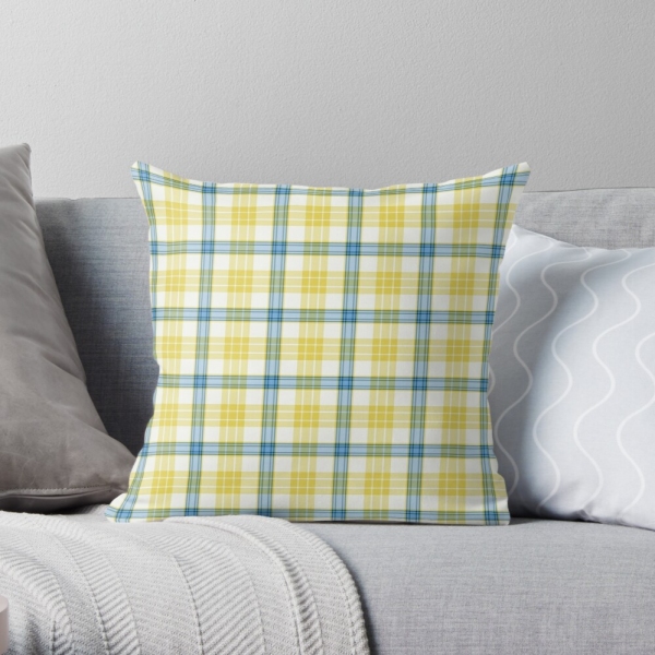 McGrath tartan throw pillow