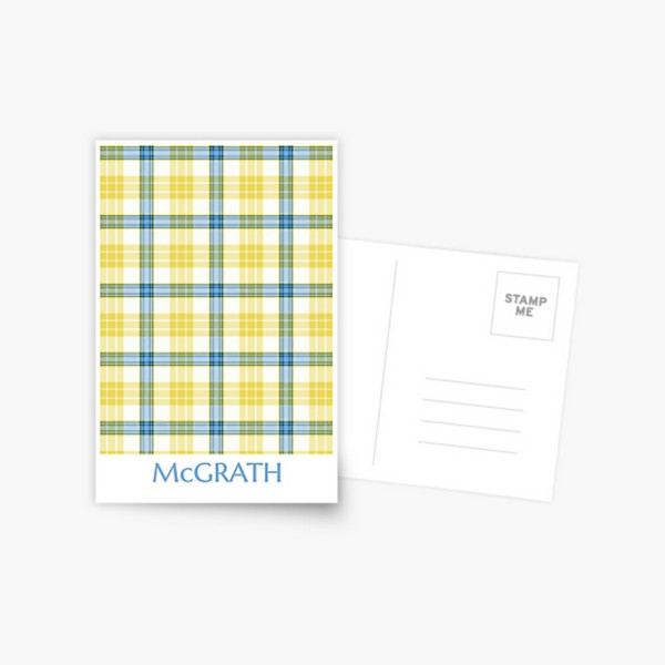 McGrath tartan postcard