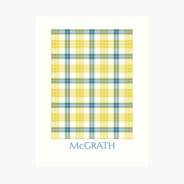 McGrath tartan art print