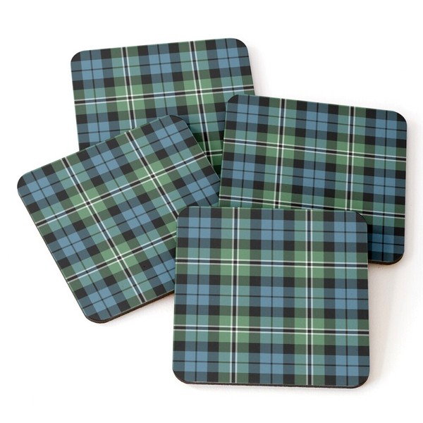 Clan Melville Tartan Coasters