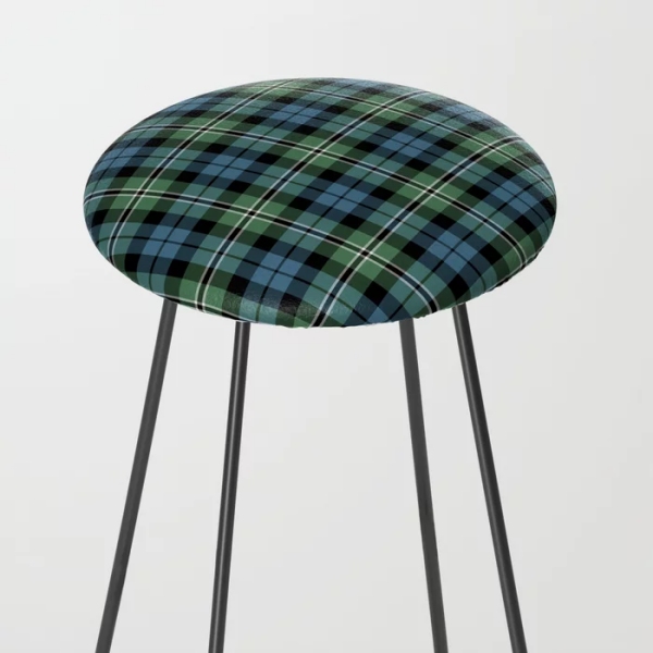 Clan Melville tartan counter stool