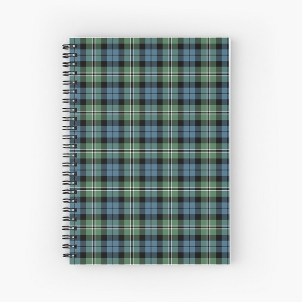 Clan Melville tartan spiral notebook