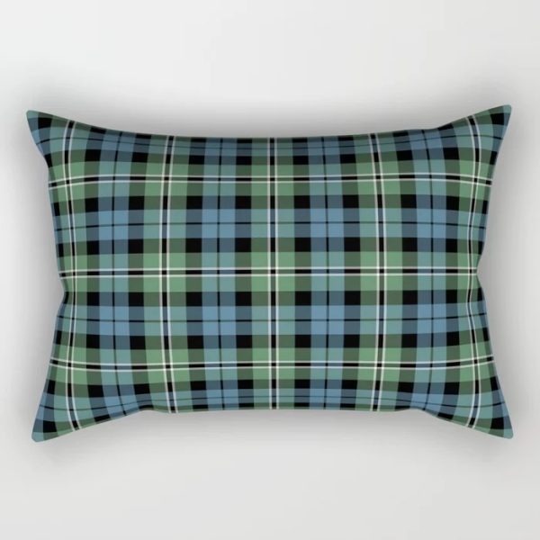 Clan Melville tartan retangular throw pillow