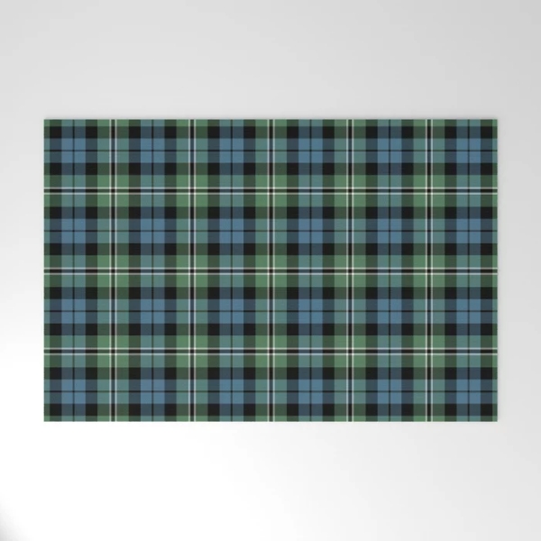 Clan Melville tartan welcome mat