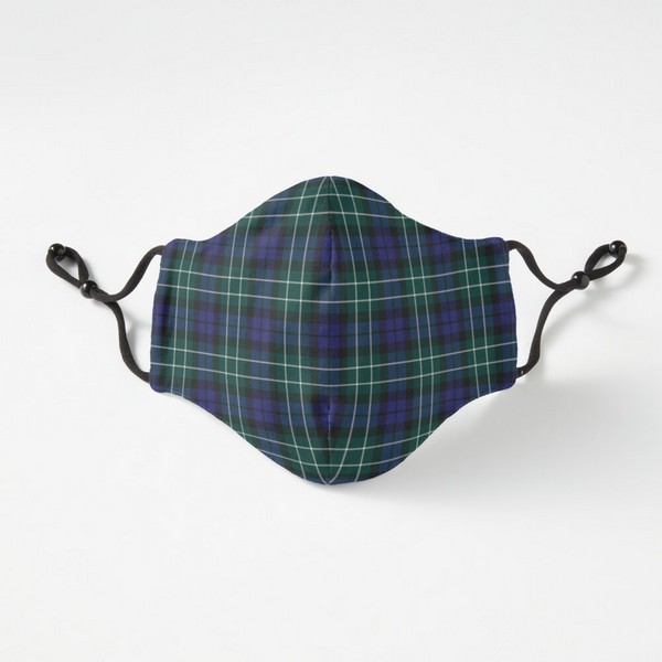 Menteith tartan fitted face mask
