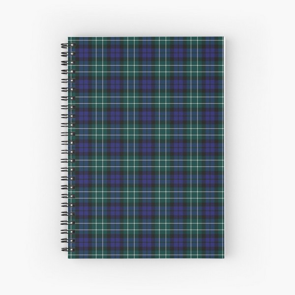 Menteith tartan spiral notebook