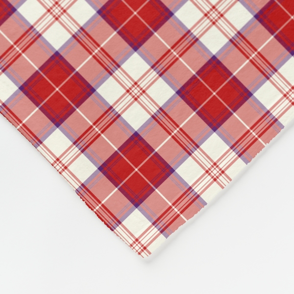 Menzies tartan fleece blanket