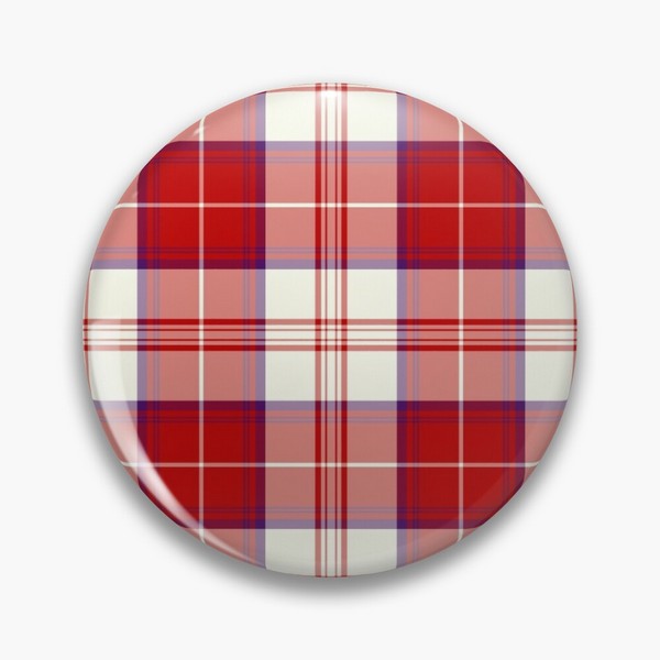 Clan Menzies tartan pinback button