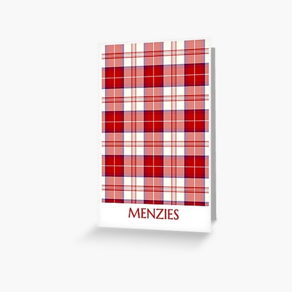 Clan Menzies tartan greeting card