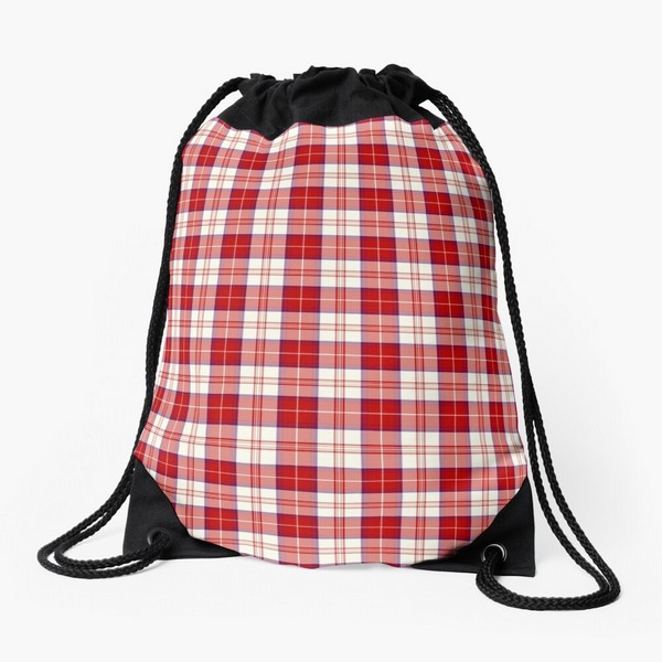 Clan Menzies tartan drawstring bag