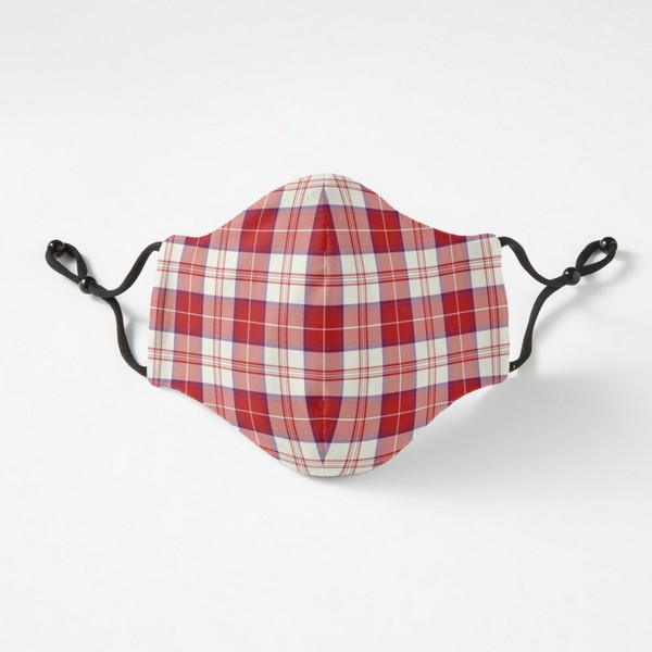 Clan Menzies tartan fitted face mask
