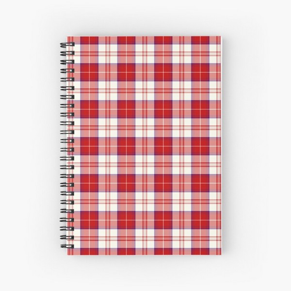 Clan Menzies tartan spiral notebook