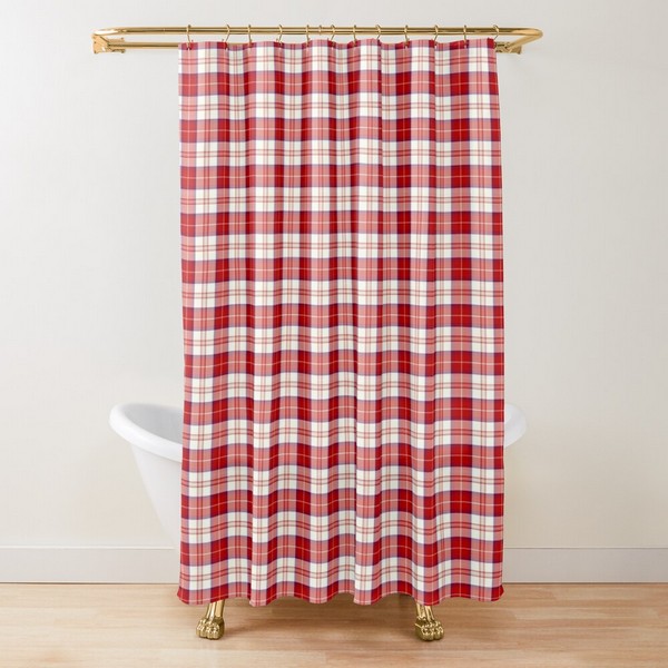 Clan Menzies tartan shower curtain