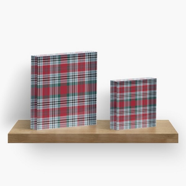 Metcalf tartan acrylic block