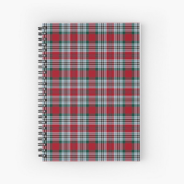 Metcalf tartan spiral notebook