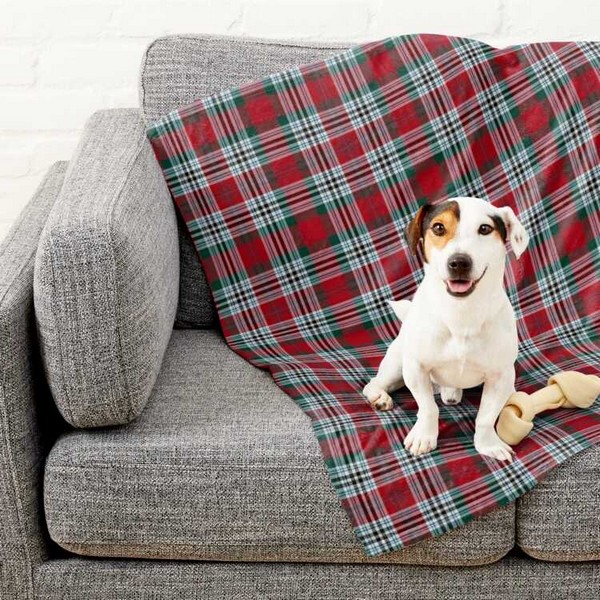 Metcalf tartan pet blanket