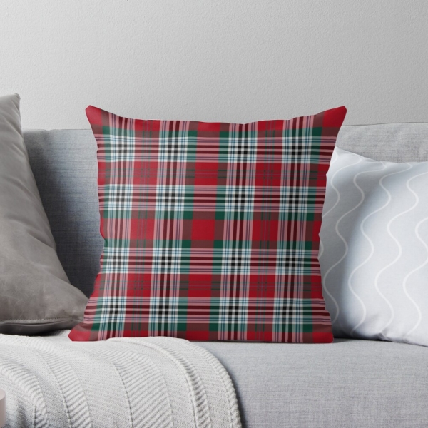 Metcalf tartan throw pillow