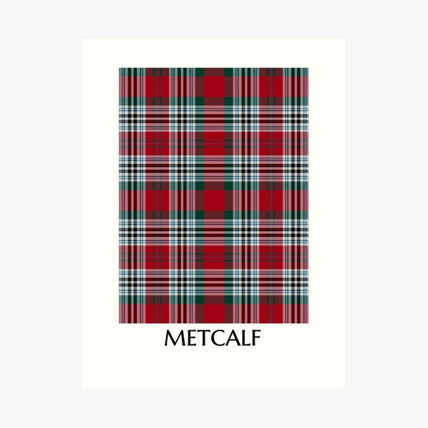 Metcalf tartan art print