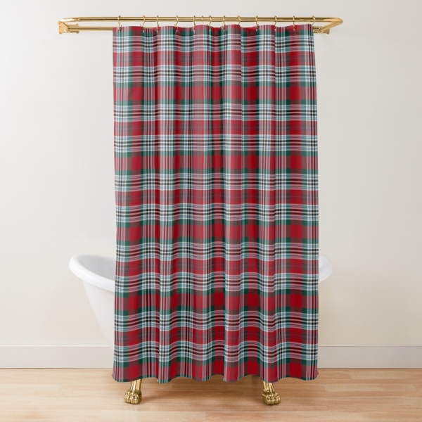 Clan Metcalf Tartan Shower Curtain