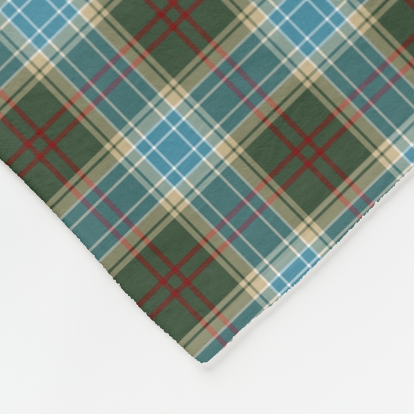 Michigan tartan fleece blanket