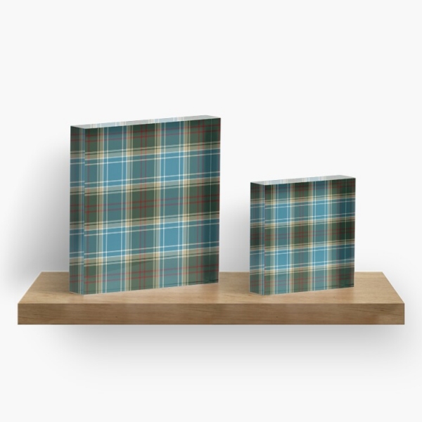 Michigan tartan acrylic block