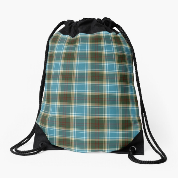 Michigan tartan drawstring bag