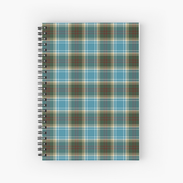 Michigan tartan spiral notebook