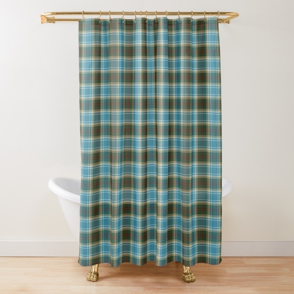 Michigan tartan shower curtain