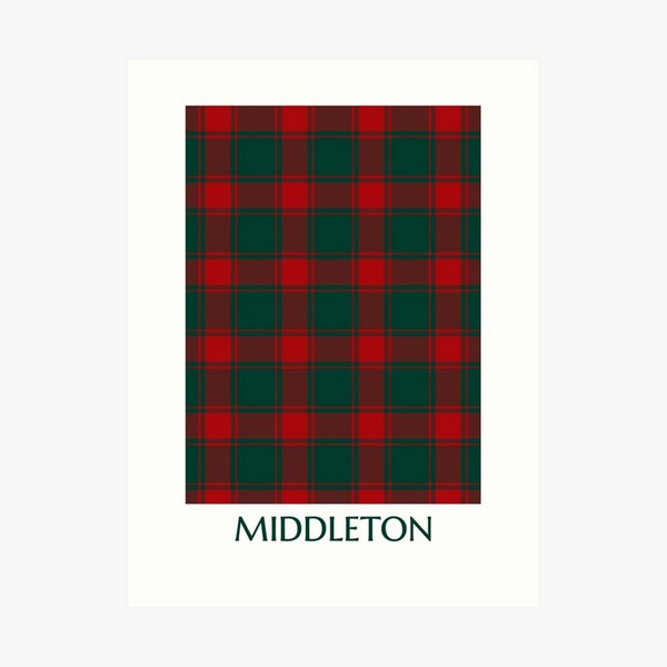 Middleton tartan art print