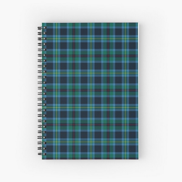 Miller tartan spiral notebook