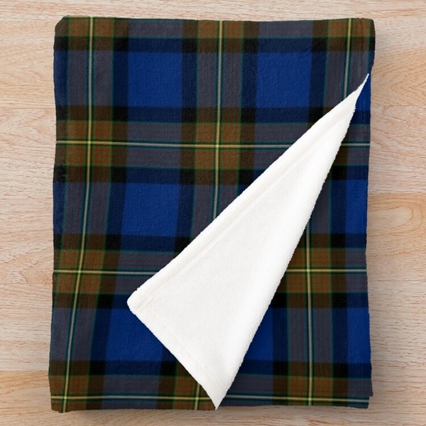 Minnock tartan fleece throw blanket