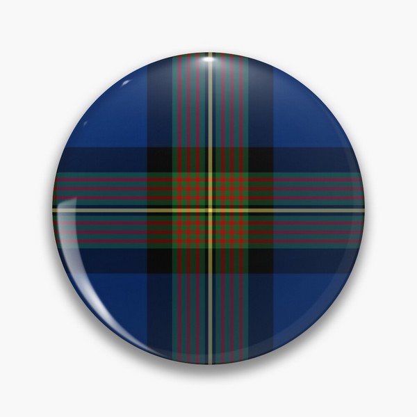 Minnock tartan pinback button