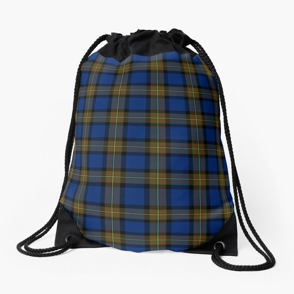 Minnock tartan drawstring bag