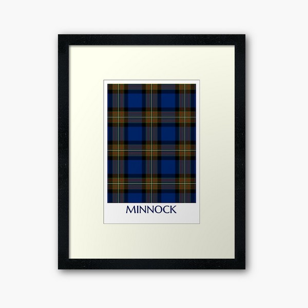 Minnock tartan framed print
