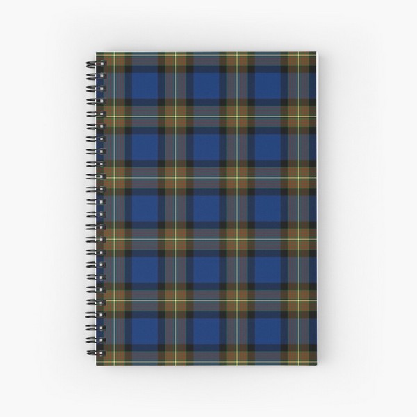 Minnock tartan spiral notebook